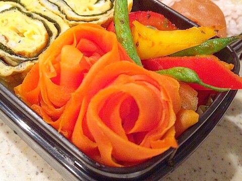 簡単に作る薔薇で 華やかなお花の人参塩きんぴら レシピ 作り方 By Saori I O 楽天レシピ 簡単に作る薔薇で 華やかなお花の人参塩きんぴら レシピ 作り方 By Saori I O 楽天レシピ